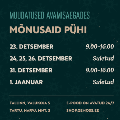 Muudatused lahtiolekuaegades