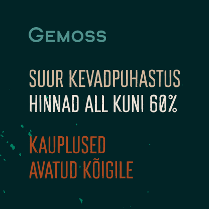 Kevadpuhastus Gemossis - teeme ruumi uuele kaubale. Hinnad all kuni 60%