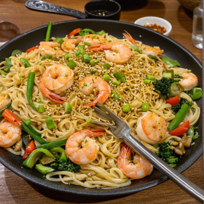 Too naeratuste maa oma kööki - Pad Thai Kuung Sod retsept